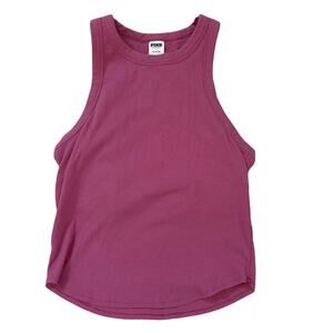 PINK Victoria’s Secret Ribbed Cropped Tank Top Mauve M